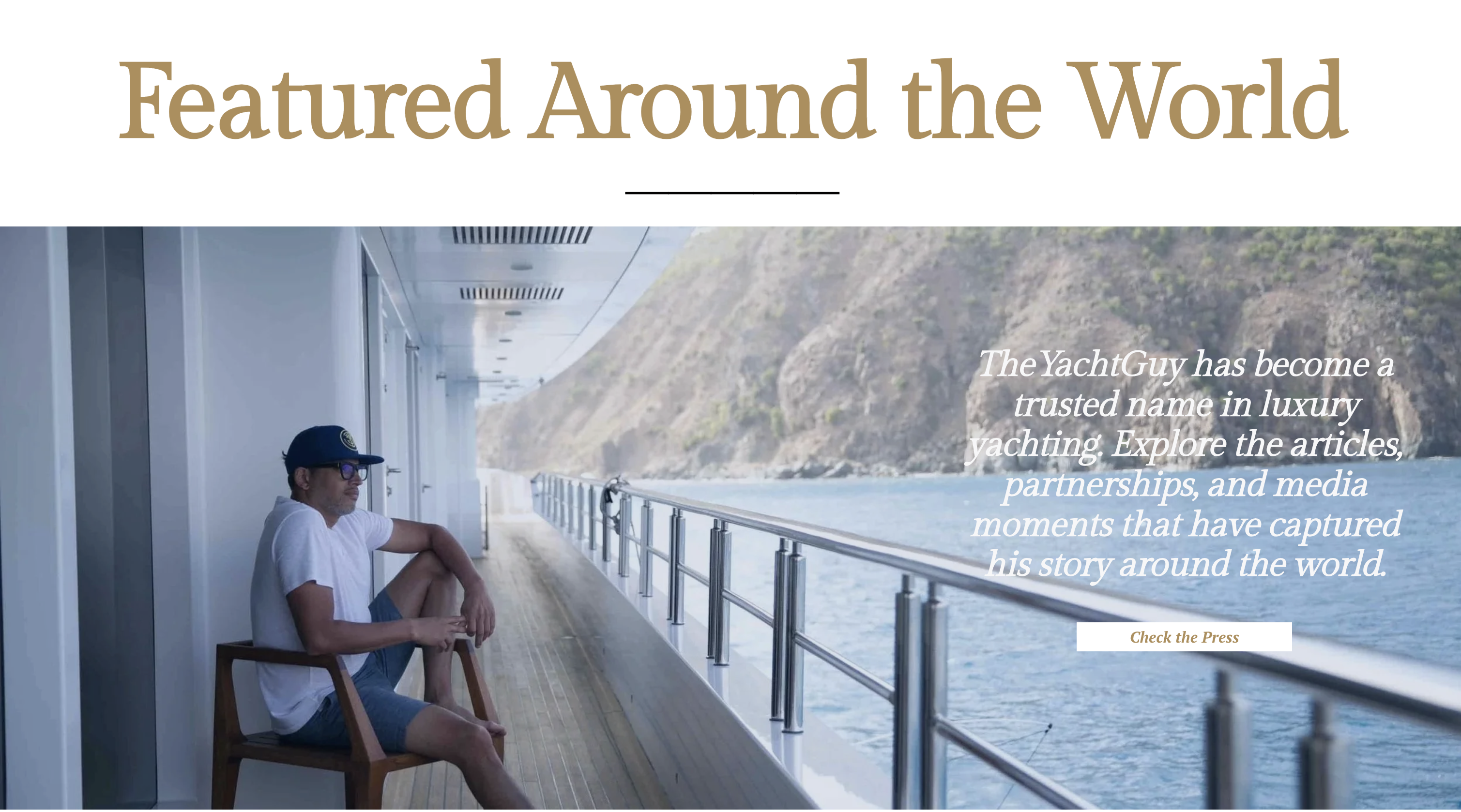 The Yacht Guy featured press page